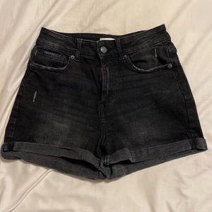 Black high waisted shorts